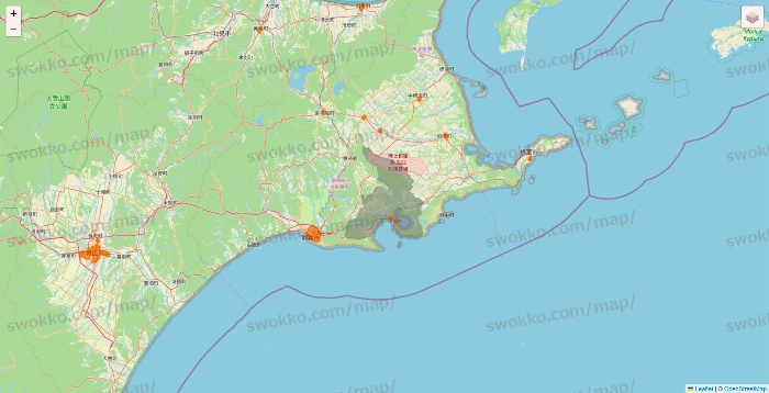 北海道の7NOW（セブンナウ）のエリア地図