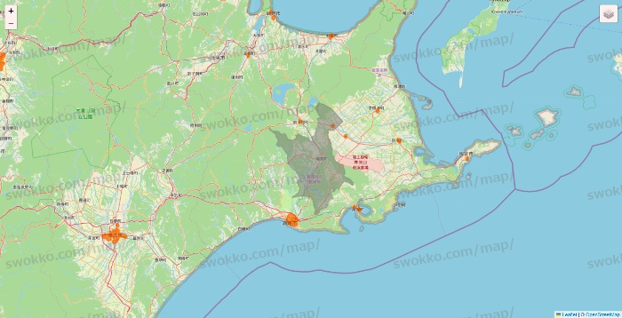 北海道の7NOW（セブンナウ）のエリア地図