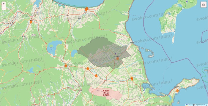 北海道の7NOW（セブンナウ）のエリア地図