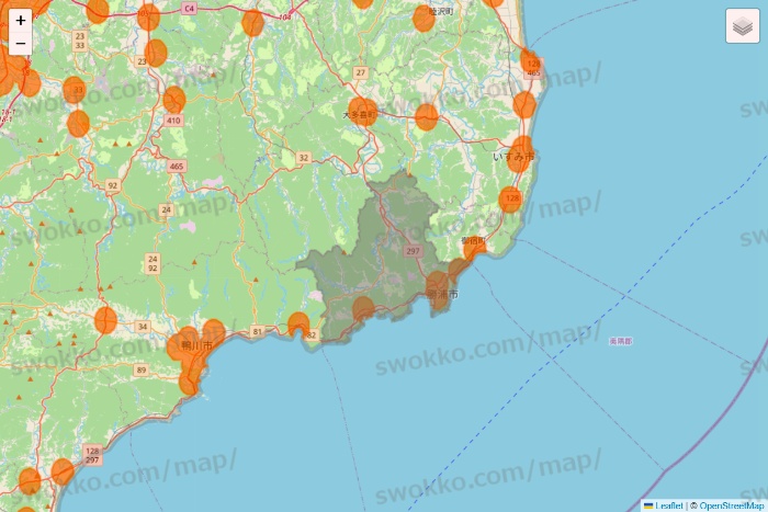 千葉県の7NOW（セブンナウ）のエリア地図