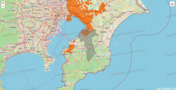 千葉県の7NOW（セブンナウ）のエリア地図