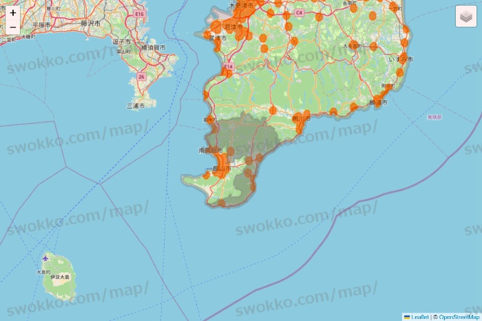 千葉県の7NOW（セブンナウ）のエリア地図