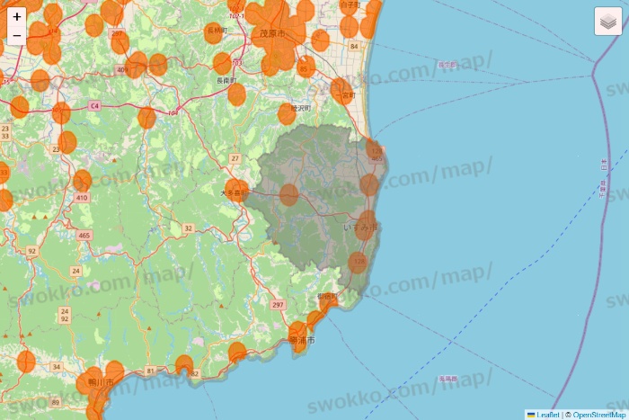 千葉県の7NOW（セブンナウ）のエリア地図