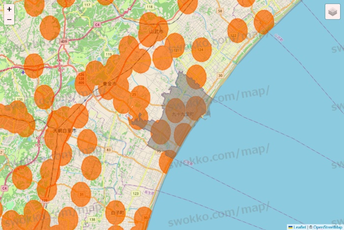 千葉県の7NOW（セブンナウ）のエリア地図