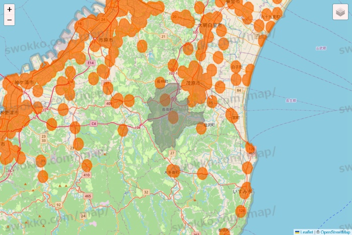 千葉県の7NOW（セブンナウ）のエリア地図