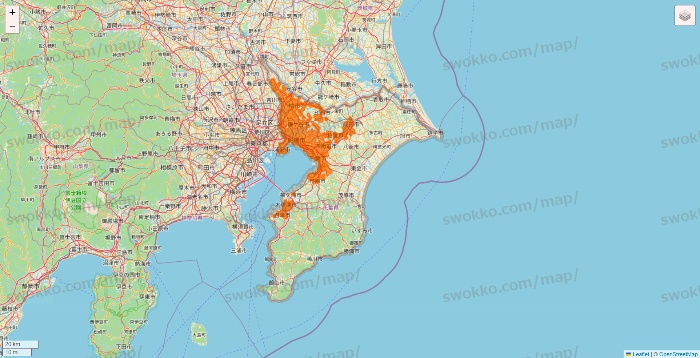 千葉県の7NOW（セブンナウ）のエリア地図