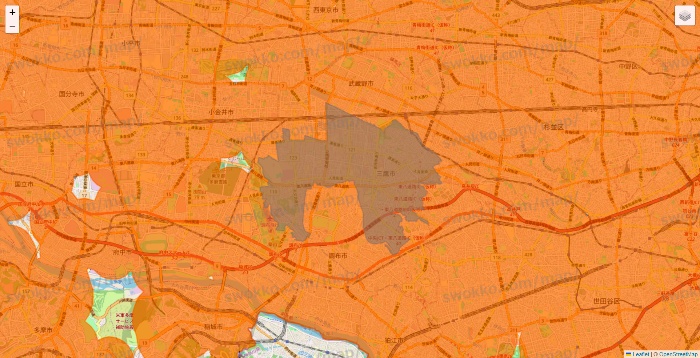 東京都の7NOW（セブンナウ）のエリア地図