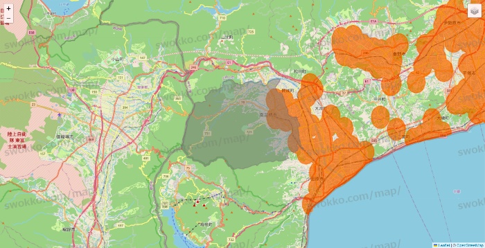 神奈川県の7NOW（セブンナウ）のエリア地図