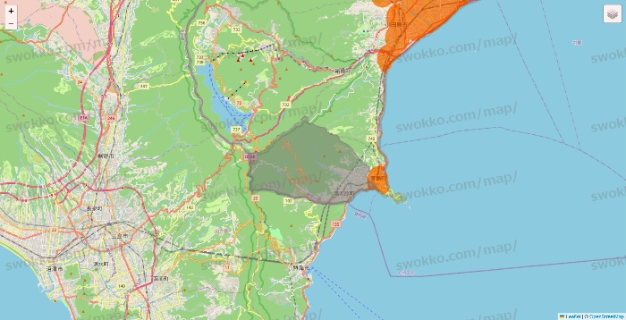神奈川県の7NOW（セブンナウ）のエリア地図