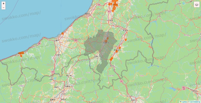 新潟県の7NOW（セブンナウ）のエリア地図