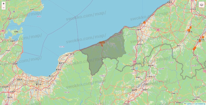 新潟県の7NOW（セブンナウ）のエリア地図