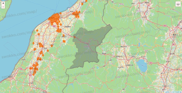 新潟県の7NOW（セブンナウ）のエリア地図