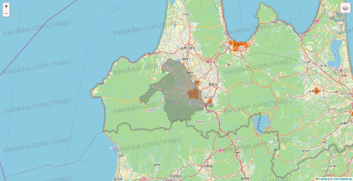 青森県の7NOW（セブンナウ）のエリア地図