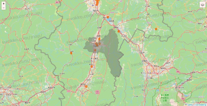 長野県の7NOW（セブンナウ）のエリア地図