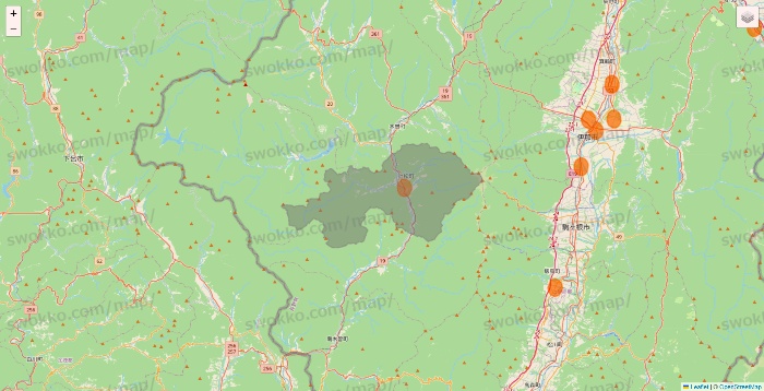 長野県の7NOW（セブンナウ）のエリア地図