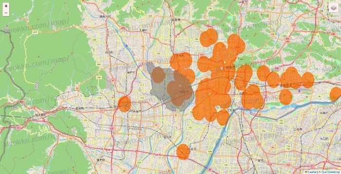岐阜県の7NOW（セブンナウ）のエリア地図