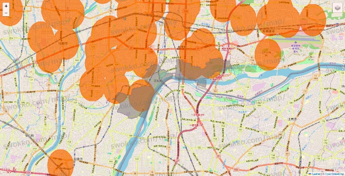 岐阜県の7NOW（セブンナウ）のエリア地図