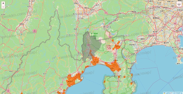 静岡県の7NOW（セブンナウ）のエリア地図