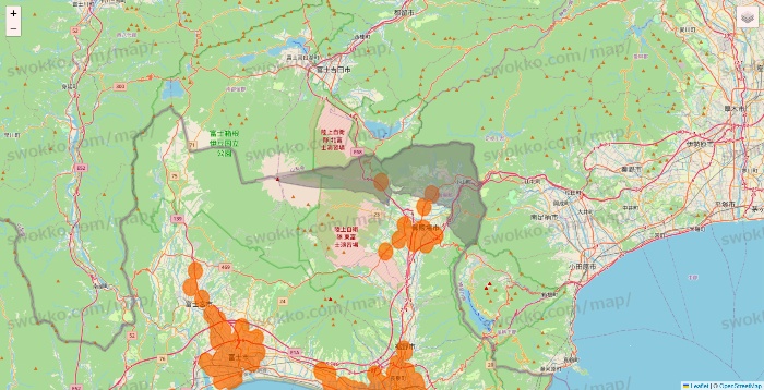 静岡県の7NOW（セブンナウ）のエリア地図