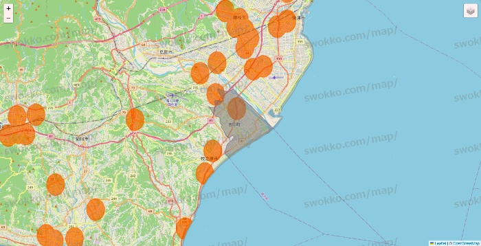 静岡県の7NOW（セブンナウ）のエリア地図