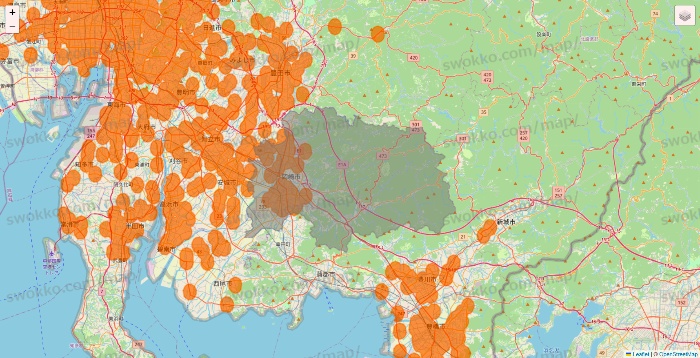 愛知県の7NOW（セブンナウ）のエリア地図