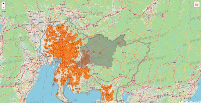 愛知県の7NOW（セブンナウ）のエリア地図