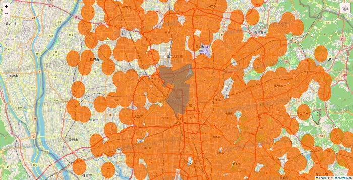 愛知県の7NOW（セブンナウ）のエリア地図