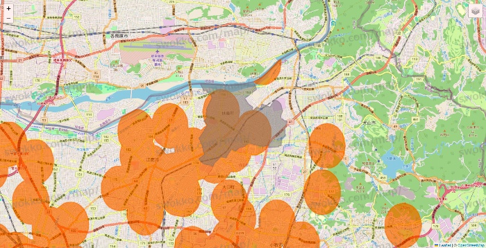愛知県の7NOW（セブンナウ）のエリア地図