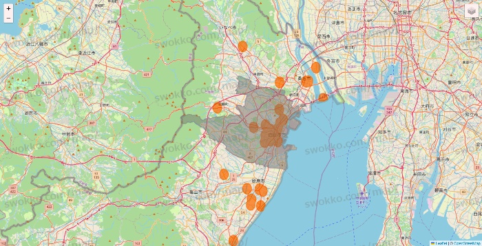 三重県の7NOW（セブンナウ）のエリア地図