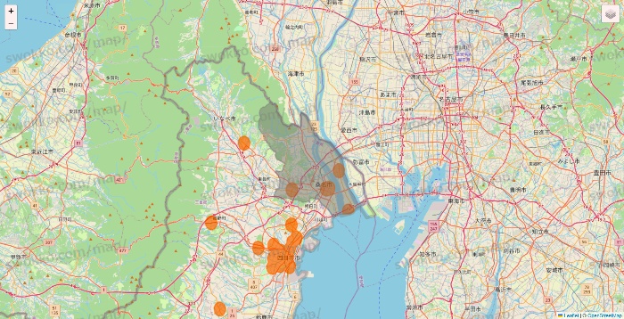 三重県の7NOW（セブンナウ）のエリア地図