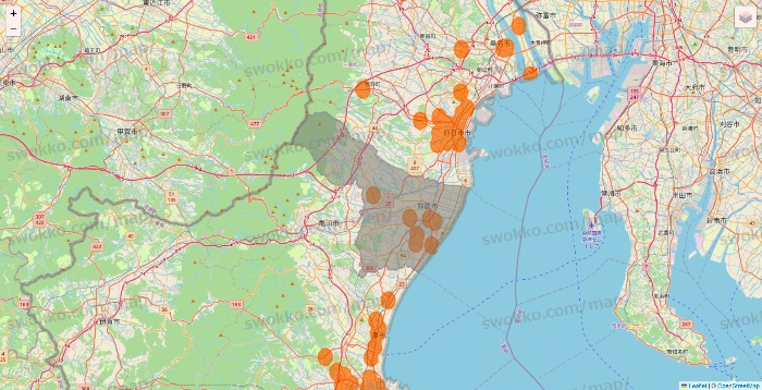 三重県の7NOW（セブンナウ）のエリア地図