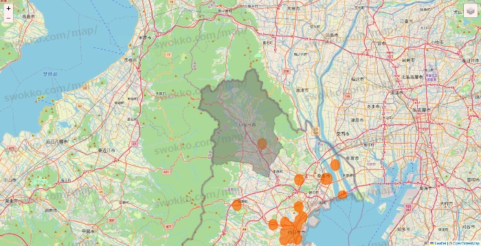 三重県の7NOW（セブンナウ）のエリア地図