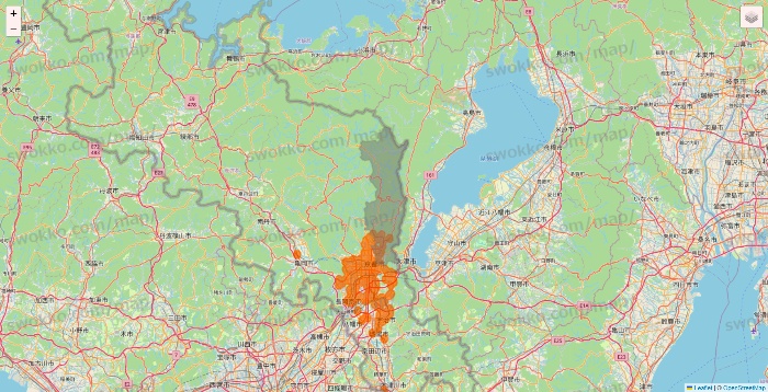 京都府の7NOW（セブンナウ）のエリア地図