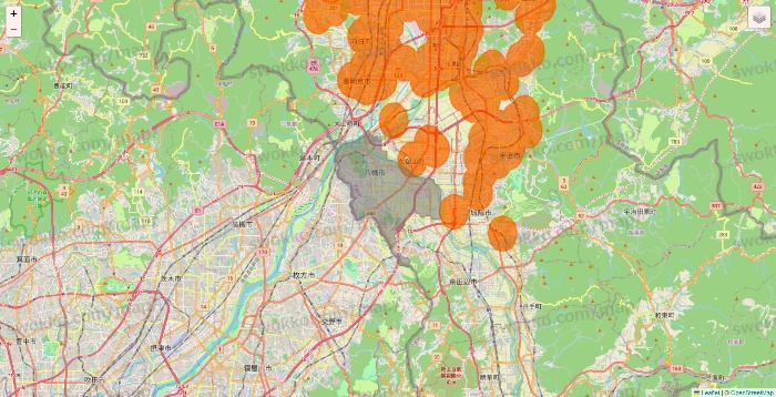 京都府の7NOW（セブンナウ）のエリア地図