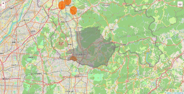 京都府の7NOW（セブンナウ）のエリア地図
