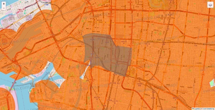 大阪府の7NOW（セブンナウ）のエリア地図