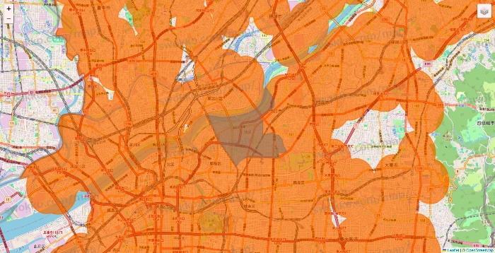 大阪府の7NOW（セブンナウ）のエリア地図