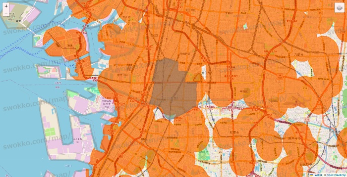 大阪府の7NOW（セブンナウ）のエリア地図