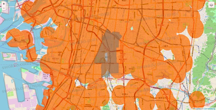 大阪府の7NOW（セブンナウ）のエリア地図