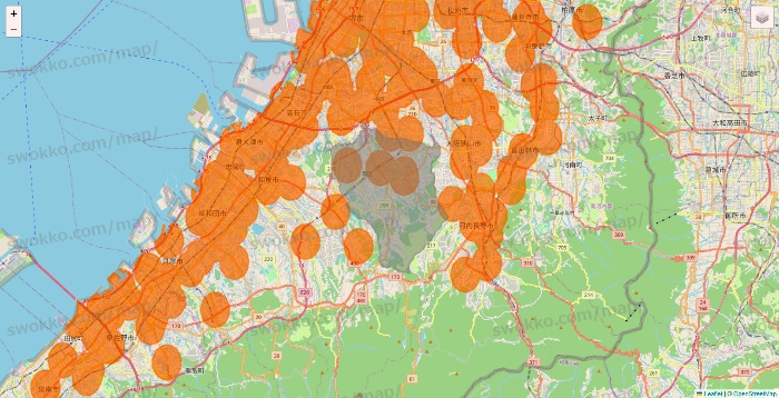 大阪府の7NOW（セブンナウ）のエリア地図