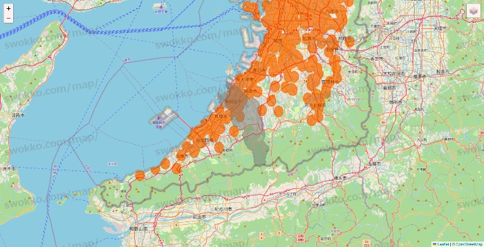 大阪府の7NOW（セブンナウ）のエリア地図