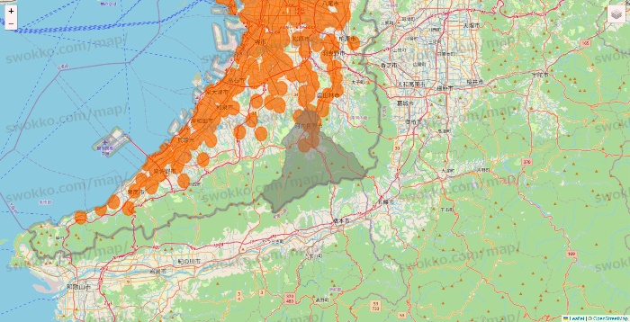 大阪府の7NOW（セブンナウ）のエリア地図