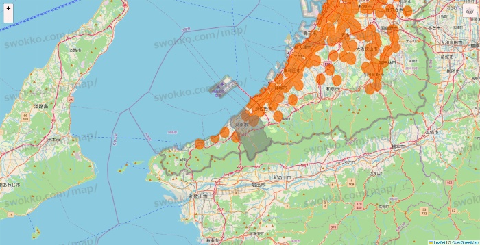 大阪府の7NOW（セブンナウ）のエリア地図