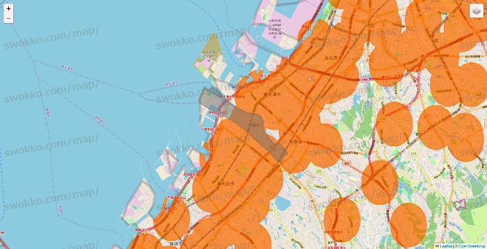 大阪府の7NOW（セブンナウ）のエリア地図