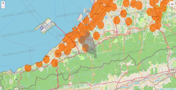 大阪府の7NOW（セブンナウ）のエリア地図