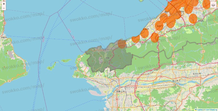 大阪府の7NOW（セブンナウ）のエリア地図