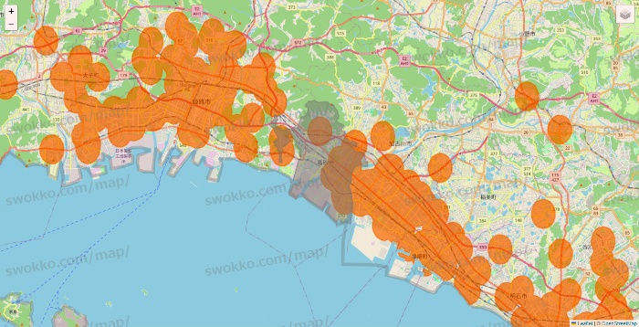 兵庫県の7NOW（セブンナウ）のエリア地図