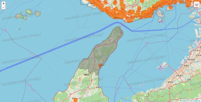 兵庫県の7NOW（セブンナウ）のエリア地図