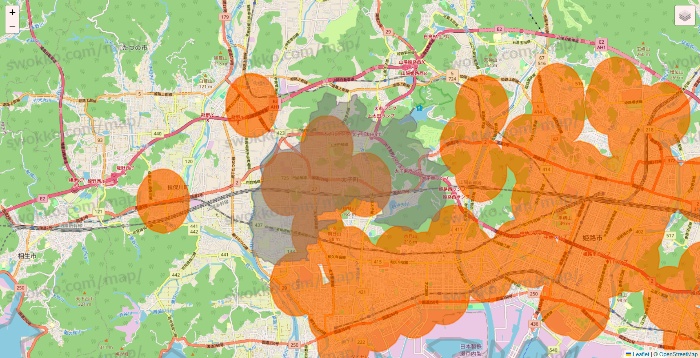 兵庫県の7NOW（セブンナウ）のエリア地図