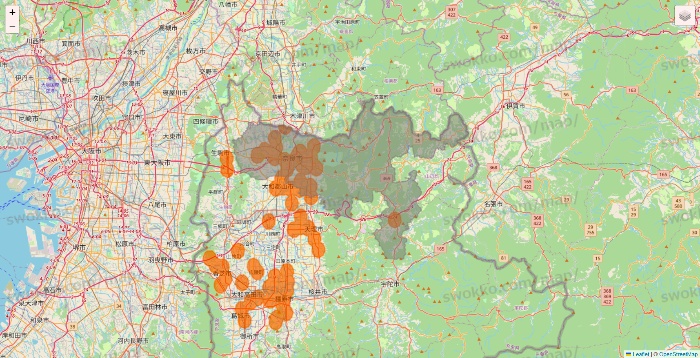 奈良県の7NOW（セブンナウ）のエリア地図